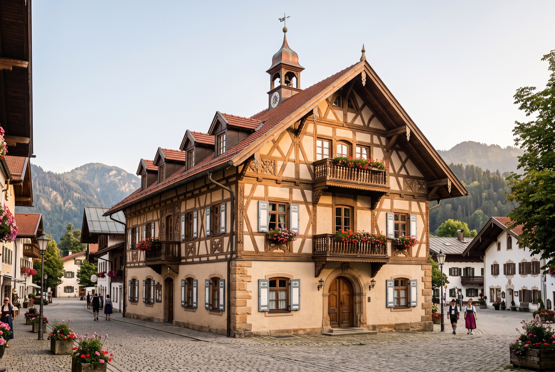 Denkmalgeschütztes bayerisches Gebäude
