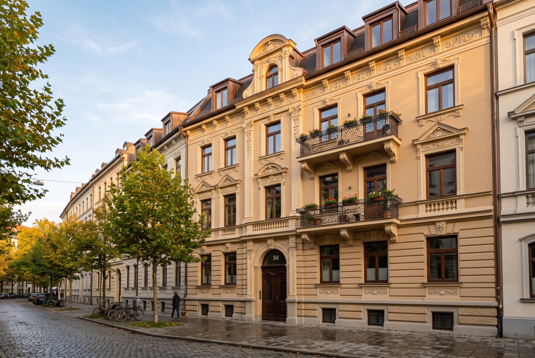 Saniertes Gründerzeit-Mehrfamilienhaus